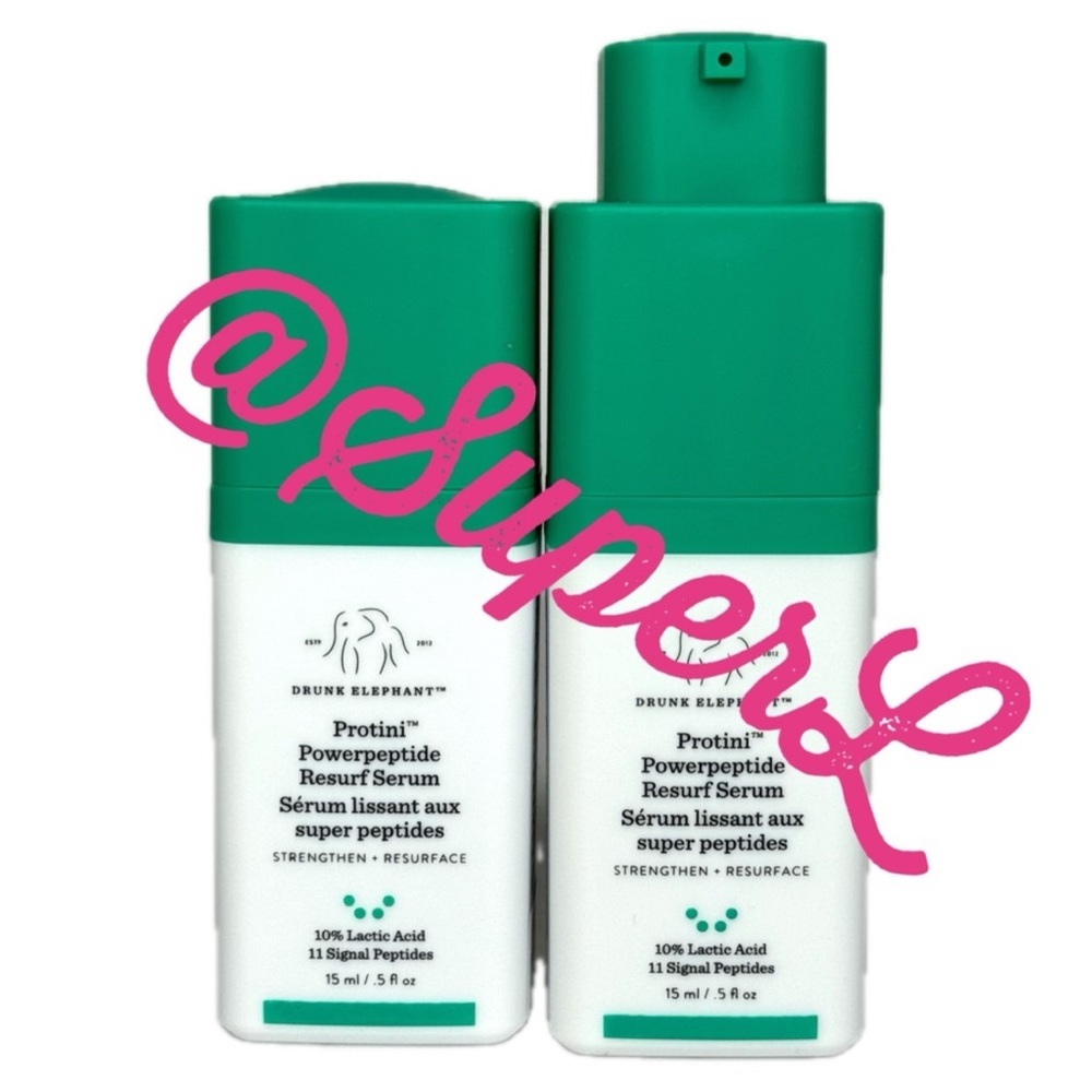 Drunk Elephant Protini Powerpeptide Resurfacing Serum Lactic Acid Moisturizer